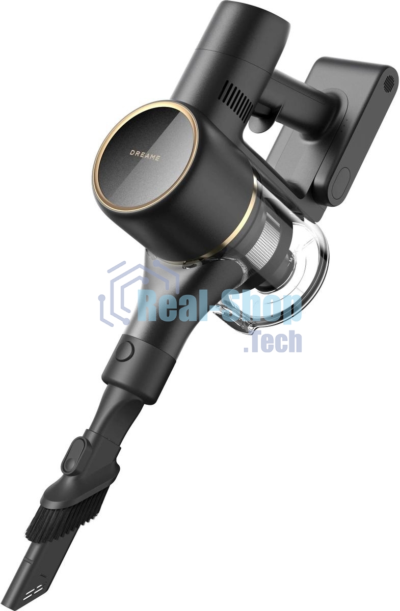 Пылесос вертикальный Dreame R10 Pro Aqua черный, питание от аккумулятора, 150 Вт, уборка сухая/влажная, пылесборник 0.6 л