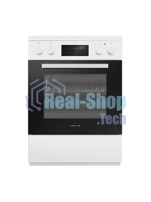 Плита электрическая Maunfeld MEC611CW09TD белый, конфорок 4 шт, духовка 59 л, 60 см x 85 см x 63 см