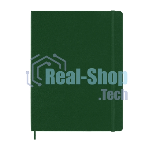 Блокнот MOLESKINE Classic, 192стр, в клеточку, твердая обложка, зеленый qp091k15