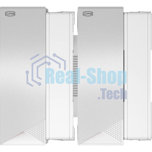 Кулер для процессора PCCooler RZ620 WH (260W, 4-pin PWM, 158мм, Al/Cu, 6x6мм, 2x120мм, 86.73CFM, 32dBA, 1800RPM, S: 1851/1700/1200/115X, AM5/AM4, белый)
