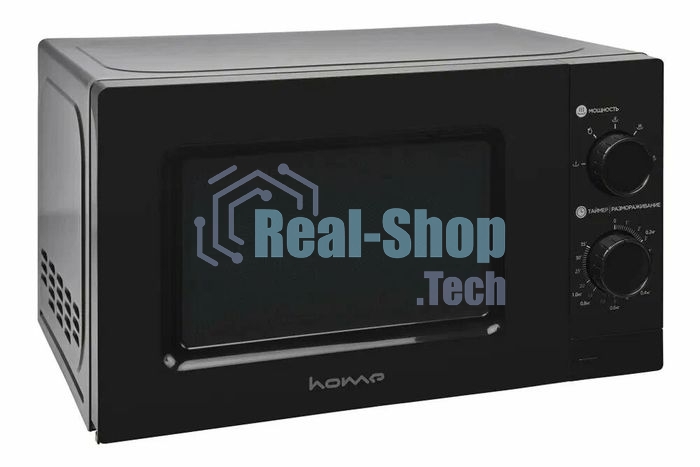 Микроволновая печь HOME HMM207BB черный, 20 л, 700 Вт, переключатели - поворотный механизм