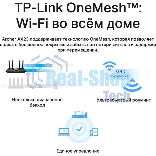 Двухдиапазонный Wi-Fi 6 роутер TP-Link Archer AX23 AX1800