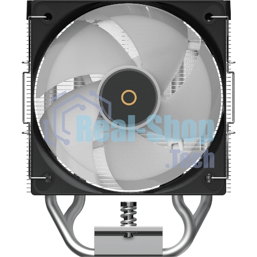 Кулер для процессора Ocypus Gamma A40 BK ARGB Digital, 100мм ARGB FAN, Top Display Panel, 4 HEAT PIPES, 4-PIN PWM, 600-2400 RPM, 29.5DBA, HYDRO BEARING, LGA115X/1200/1700/18XX, AM4/AM5