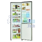 Холодильник Hitachi R-BG410PUC6 GbK черный двухкамерный 215/105л морозилка снизу, No Frost