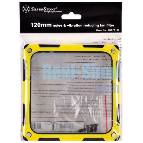 Сменный фильтр Silverstone SST-FF124BY 120-мм вибропоглощающий силиконовый фильтр вентилятора