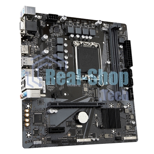 Материнская плата Gigabyte H610M H V2, LGA 1700, Intel H610, 2xDDR5, 4xSATA, 1xM.2, 1xPCIe 4.0 x16, 1xPCIe x1, 1xHDMI, 1xVGA, 1x 1Gb LAN, 2xUSB-A 3.2 Gen 1, 4xUSB-A 2.0, 3x 3.5 мм, 7.1, mATX