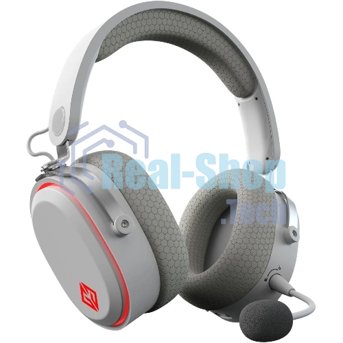 Беспроводные/проводные наушники GMNG GG-HS405W белый, полноразмерные, Bluetooth + радиоканал + проводной, до 40 ч