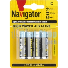 Элемент питания Navigator NBT-NE-LR14-BP2 94754, 1.5 В Элемент питания Navigator NBT-NE-LR14-BP2 94754, 1.5 В