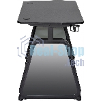 Стол игровой Cactus CS-GMD-BK-RGb столешница МДФ, черный каркас черный 136x60x75 см