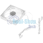 Вентилятор для корпуса Accord ACC-YH12 ARGb 120х120x25 белый 4-pin 27дБ (ACC-YH12 ARGb белый) brown box