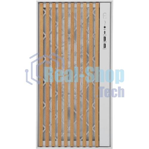 Корпус Formula V Line TimberLine T0 White, ATX, wood+plastic front, TYPE-C*1, USB3.0*2, FRONT 3x120мм FRGB, REAR 1x120мм FRGB