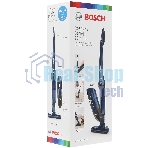 Пылесос вертикальный Bosch BCHF 2MX20 синий, питание от аккумулятора, 150 Вт, уборка сухая, пылесборник 0.4 л