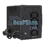 Источник бесперебойного питания ExeGate Power Back BNB-650.LED.AVR.4C13 (650VA/360W, LED, AVR, 4*C13, батарея 12V 7.2Ah, Black)