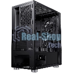 Компьютерный корпус Accord 3407 черный без БП ATX 2xUSB 2.0 2xUSB 3.0 audio bott PSU