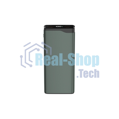 Портативный аккумулятор OLMIO QL-20, 20000mAh, 22.5W, QuickCharge3.0/PowerDelivery, LCD, серый