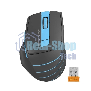 Мышь беспроводная A4Tech Fstyler FG30 серый/синий, 2000 dpi, радиоканал, USB, кнопки - 5
