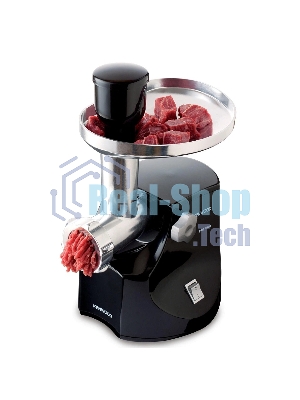 Мясорубка электрическая Kenwood MG474 черный, 1500 Вт, 1.5 кг/мин, реверс, защита от перегрузки, насадки - 6