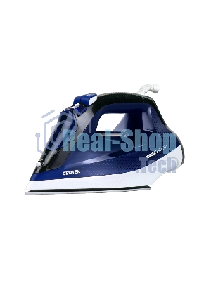 Утюг Centek CT-2308 синий, 2800 Вт, 60 г/мин, 190 г/мин, 300 мл
