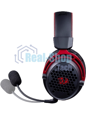 Гарнитура Redragon Diomedes чёрный/красный, проводная, USB / mini jack 3.5 мм