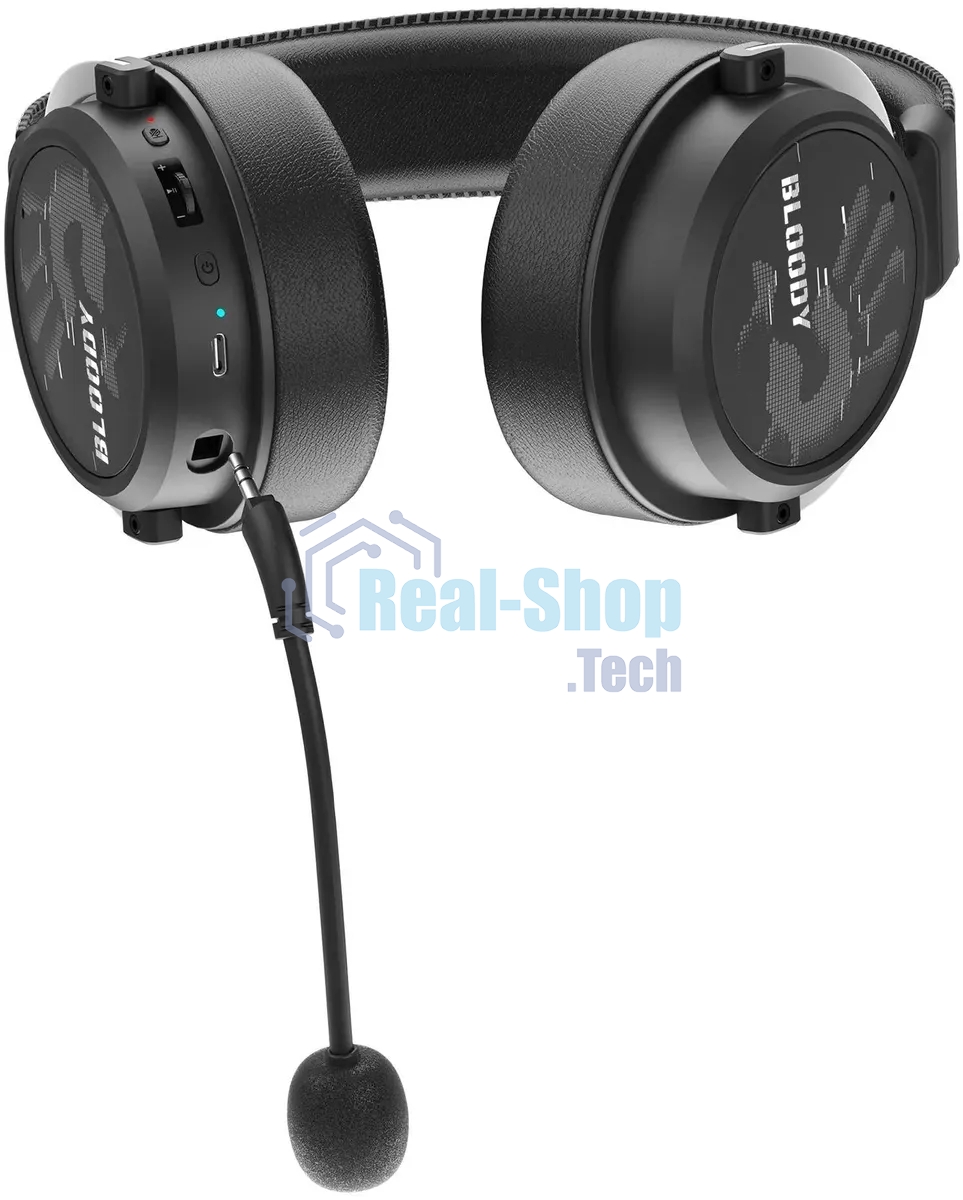 Гарнитура Bloody MR590 Sports чёрный, беспроводная + проводная, Bluetooth, до 35 ч