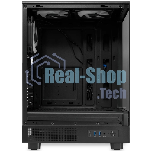 Компьютерный корпус HSPD F510, Panoramic Mid Tower, черный, TG, 0.5 SPCC, 3x120мм ARGb ATX, mATX, mITX 180/280/160мм 1x2.5