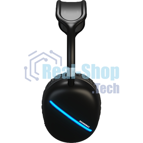 Беспроводные/проводные наушники SOUNDMAX SM-HP2200B черный, накладные, Bluetooth + проводной, до 8 ч