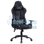 Кресло Cactus CS-CHR-030BLS черный, экокожа, подголовник
