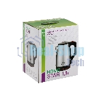Чайник электрический Homestar HS-1003 1.8л нержавейка, черный