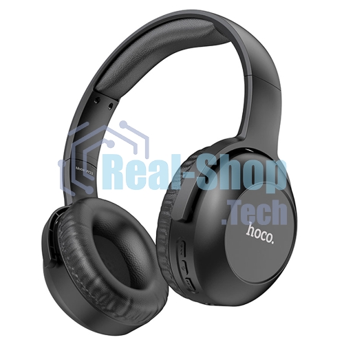 Беспроводные/проводные наушники Hoco W33 черный, полноразмерные, Bluetooth + проводной, складная конструкция, до 10 ч.