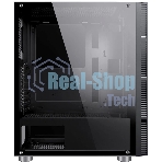 Компьютерный корпус Accord 3407 черный без БП ATX 2xUSB 2.0 2xUSB 3.0 audio bott PSU