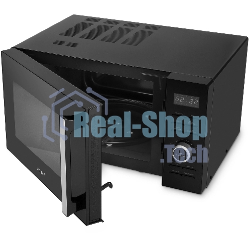 Микроволновая печь Vitek VT-MW1725 черный, 25 л, 900 Вт, переключатели - кнопки, поворотный механизм
