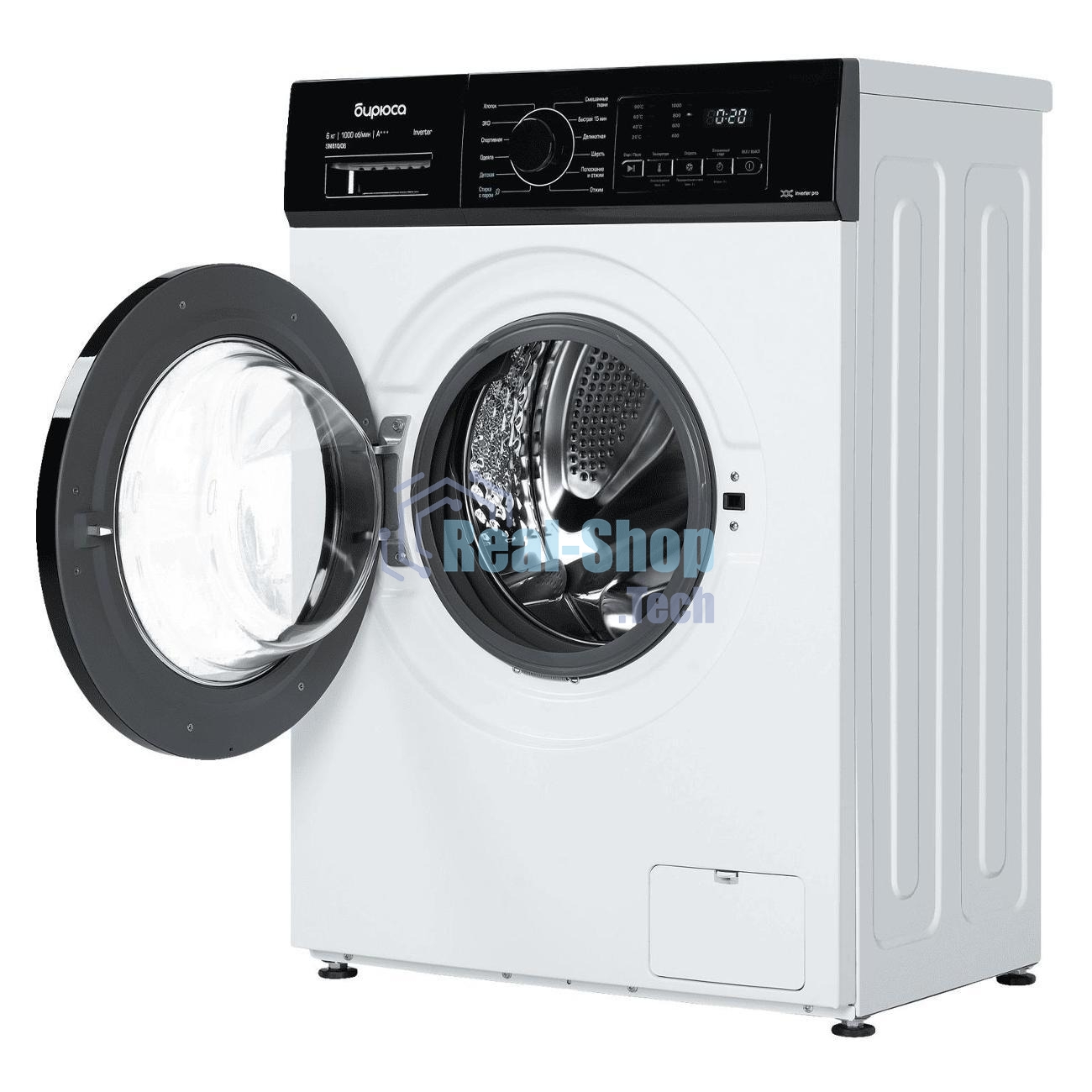 Стиральная машина Бирюса WM-SM610/08 белый, загрузка фронтальная 6 кг, 1000 об/мин, класс: А+++