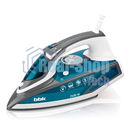 Утюг BBK ISE-2402 синий, 2400 Вт, 40 г/мин, 140 г/мин, 450 мл
