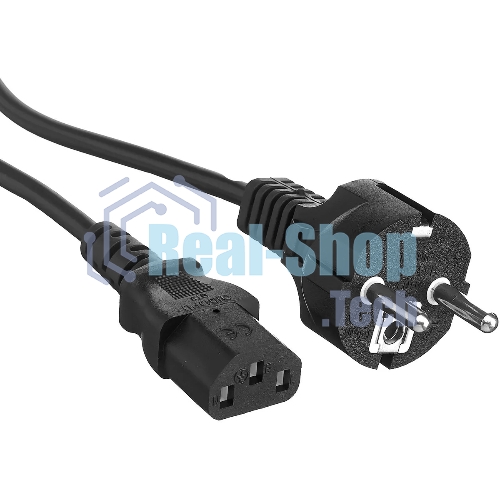 Шнур сетевой Rexant СЕЕ 7/7 (Schuko) – IEC 320 C13 3x1,0мм², длина 1,2м