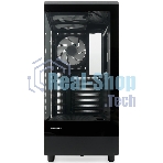 Компьютерный корпус HSPD F510, Panoramic Mid Tower, черный, TG, 0.5 SPCC, 3x120мм ARGb ATX, mATX, mITX 180/280/160мм 1x2.5