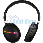 Беспроводные/проводные наушники SOUNDMAX SM-HP2200B черный, накладные, Bluetooth + проводной, до 8 ч