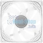 Вентилятор для корпуса Accord ACC-YH12 ARGb 120х120x25 белый 4-pin 27дБ (ACC-YH12 ARGb белый) brown box