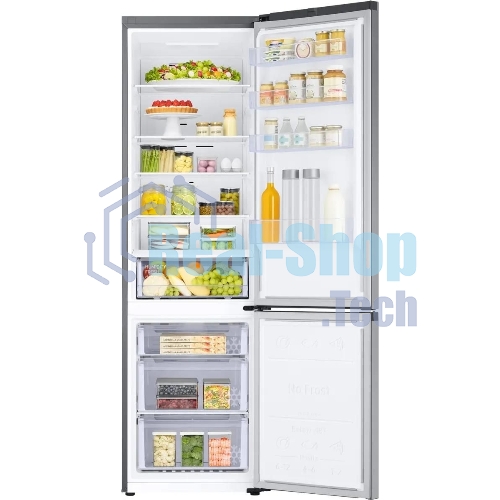 Холодильник Samsung RB38C600DSA/EF серебристый двухкамерный 276/114л морозилка снизу, No Frost