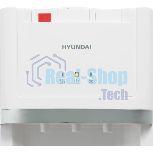 Кулер для воды Hyundai H-WD3406E, верхняя загрузка, нагрев 95 °С, охлаждение 10 °С, белый