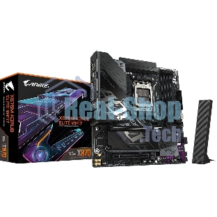 Материнская плата Gigabyte X870M AORUS ELITE WIFI7, AM5, AMD X870, 4xDDR5, 4xSATA, 4xM.2, 1xPCIe 5.0 x16, 1xPCIe 4.0 x4, 1xPCIe 3.0 x2, 1xHDMI, 2xUSB Type-C, 1x2.5Gb LAN, Wi-Fi 7, Bluetooth 5.4, 2xUSB-C USB4, 2xUSB-A 10Gbps, 4xUSB-A 5Gbps, 4xUSB-A 2.0, S/PDIF, 2x3.5 мм, 7.1, mATX