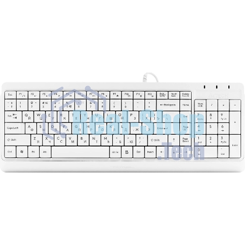 Клавиатура проводная A4Tech Fstyler FK15, USB, белый