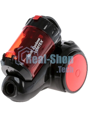 Пылесос Centek CT-2524 черный/красный, 420/2300 Вт, уборка сухая, пылесборник контейнер 2 л