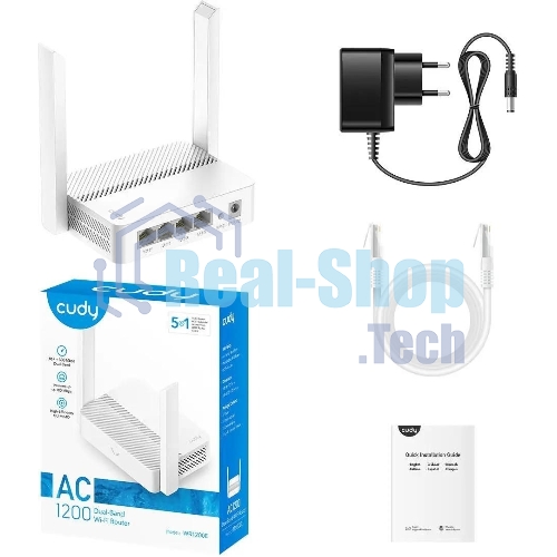 Роутер беспроводной Cudy WR1200E AC1200 10/100BASE-TX