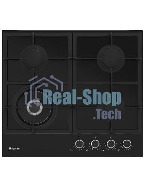 Газовая варочная панель Hotpoint HGS 62F/BK, независимая, черный