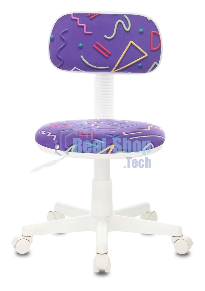 Кресло Бюрократ CH-W201NX Sticks 08 фиолетовый, ткань, 120 кг