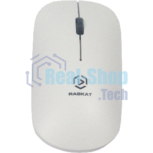 Мышь беспроводная Raskat M003WR белый, 2400 dpi, радиоканал, Bluetooth, USB, кнопки - 3