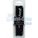 Оперативная память Kingston Fury Beast, DDR5, 16Gb (1x16Gb), 6400MHz, CL32, DIMM, с радиатором, черный