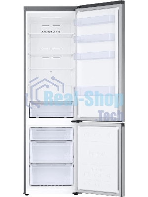 Холодильник Samsung RB38C600DSA/EF серебристый двухкамерный 276/114л морозилка снизу, No Frost