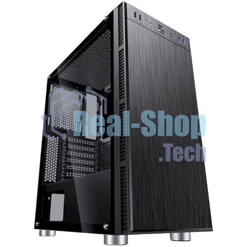 Компьютерный корпус Accord 3407 черный без БП ATX 2xUSB 2.0 2xUSB 3.0 audio bott PSU