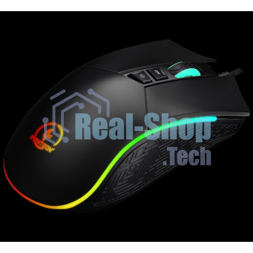 Мышь проводная Jet.A Panteon PS80 черный, 5000 dpi, USB, кнопки - 9